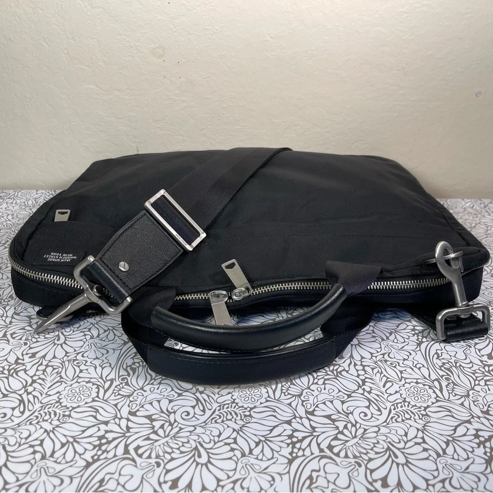 Jack Spade Warren Street Waxed Canvas Laptop Briefcase Messenger Bag